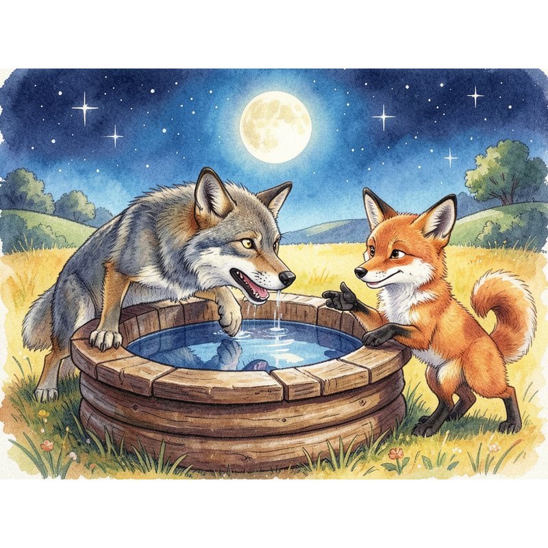 Как волк луну за головку сыра принял