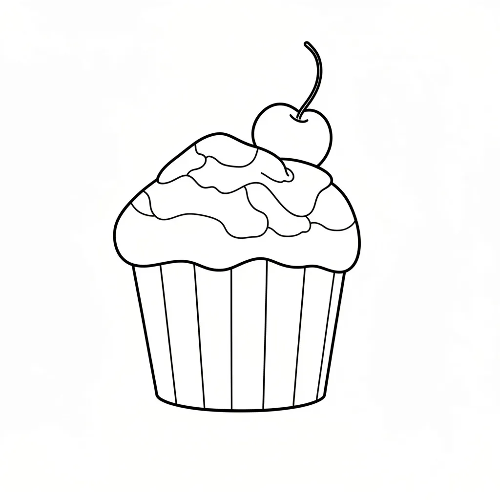 Кексик с вишенкой