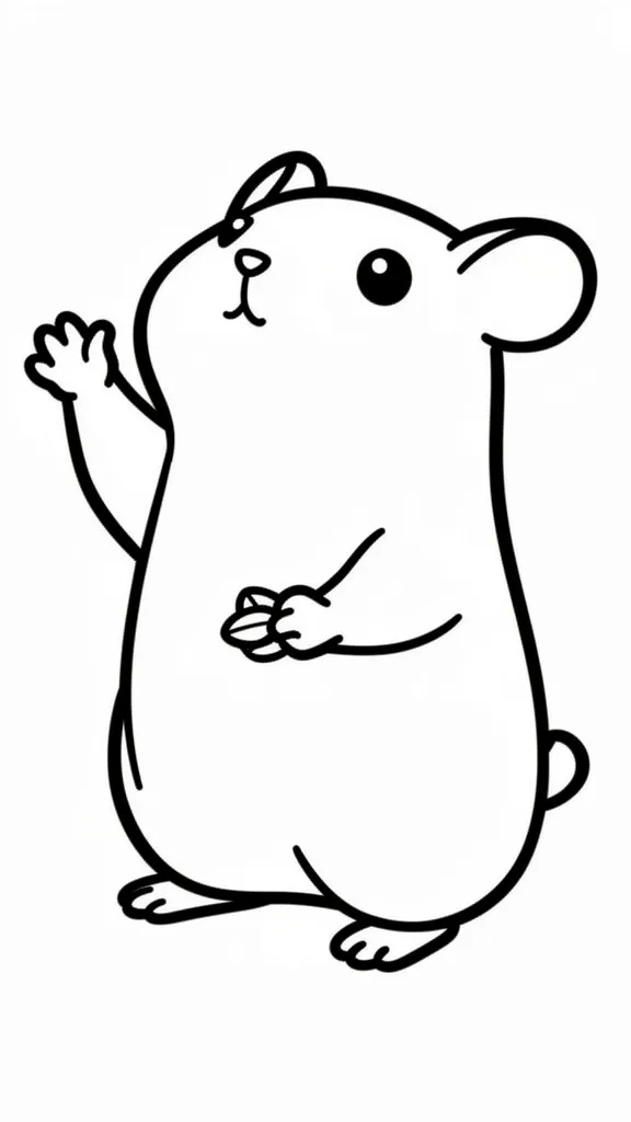 Хомяк на задних лапках