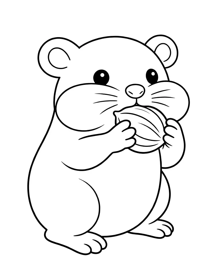 Хомяк набил щеки