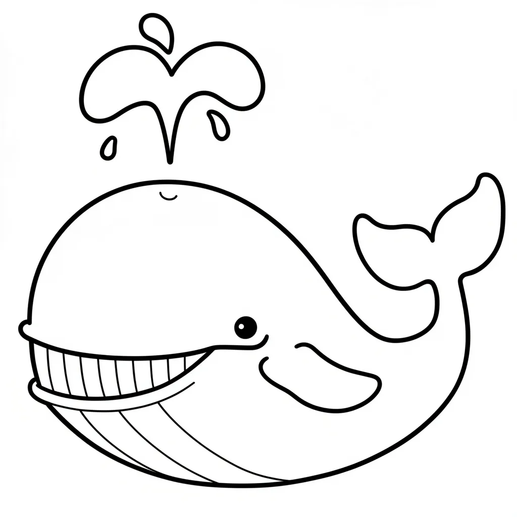 Кит пускает фонтанчик