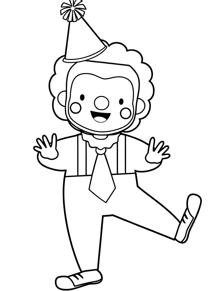 Клоун с подтяжками