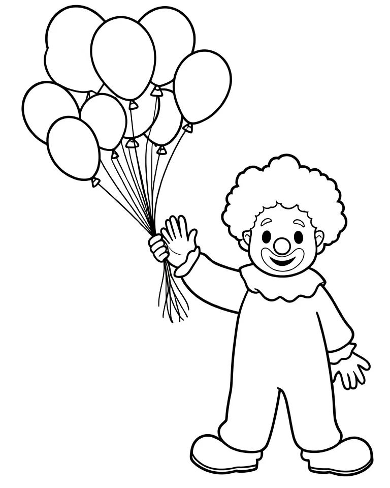 Клоун с шариками