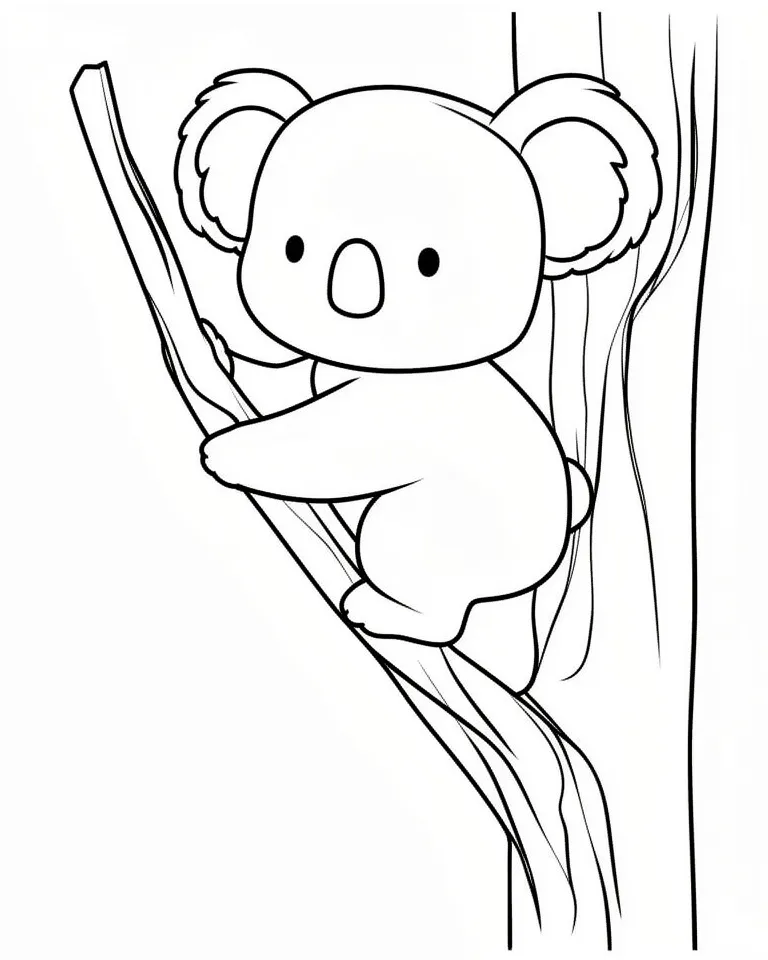 Коала на дереве