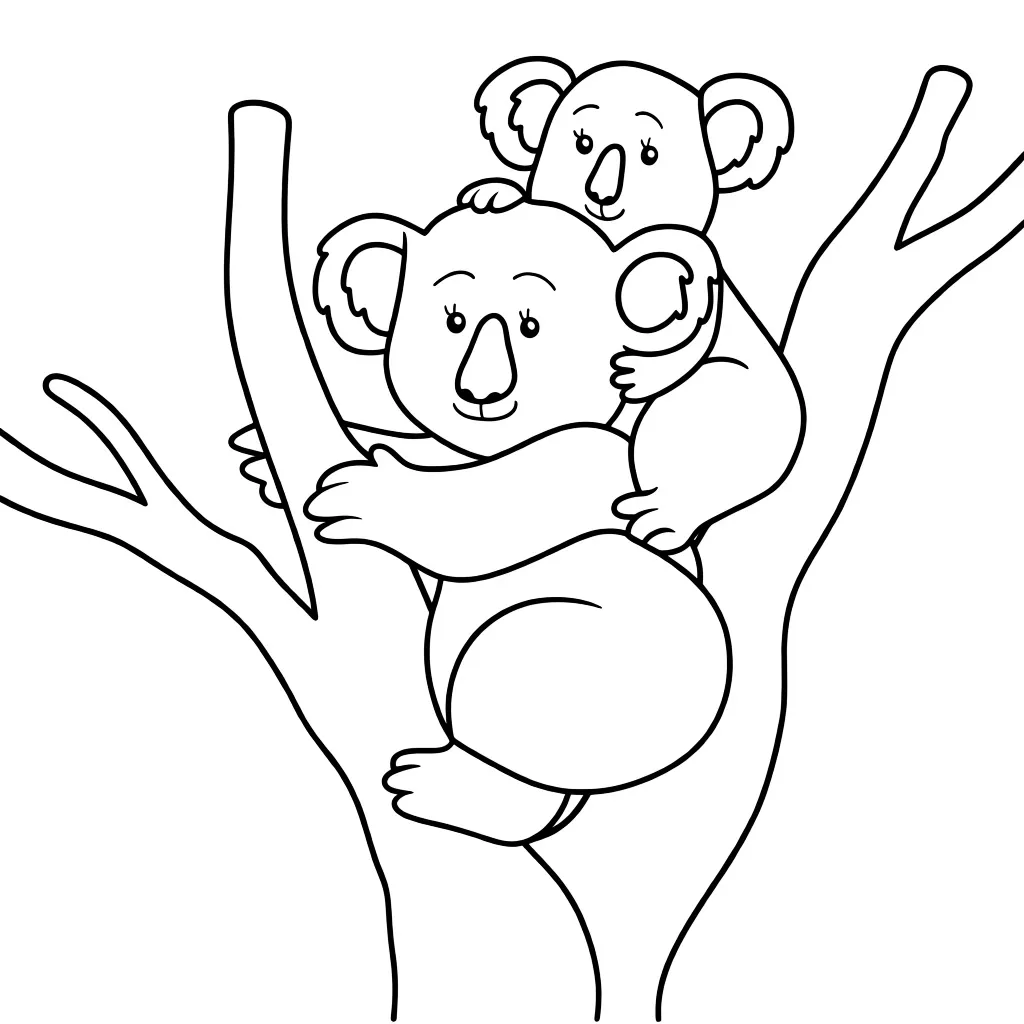 Коалы на дереве