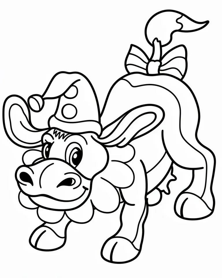 Корова в колпаке