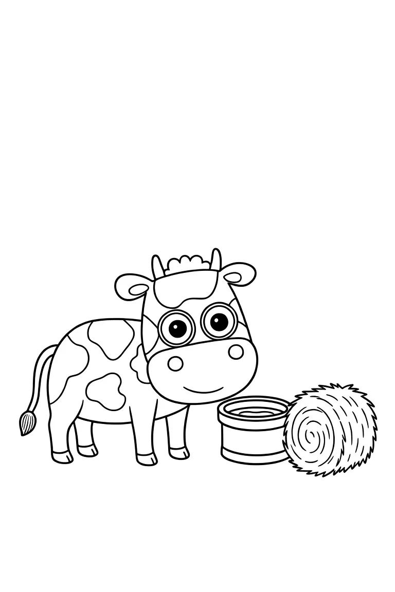 Коровка на ферме