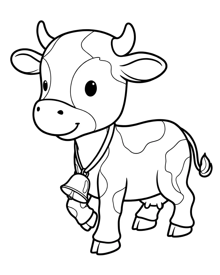 Коровка с колокольчиком