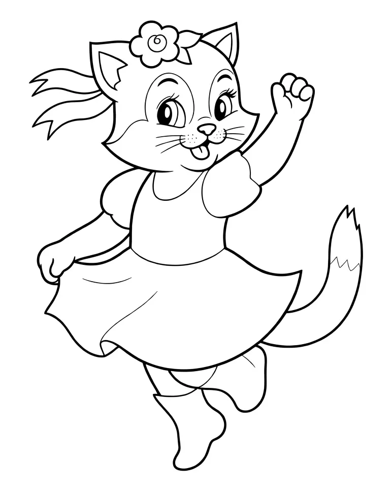 Кошечка танцует