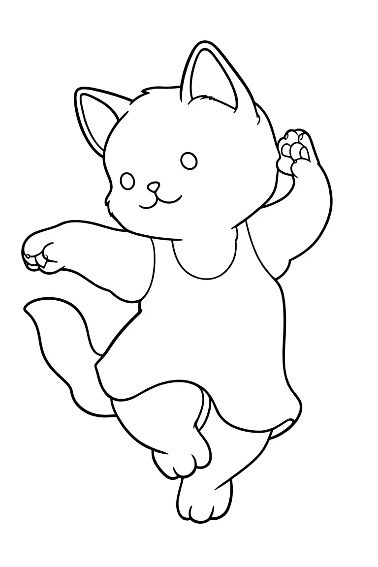 Кошка пляшет