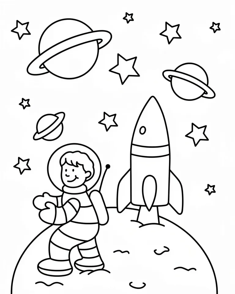 Космонавт на луне