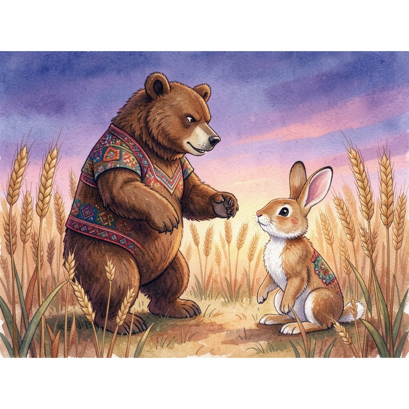 Косой и медведь