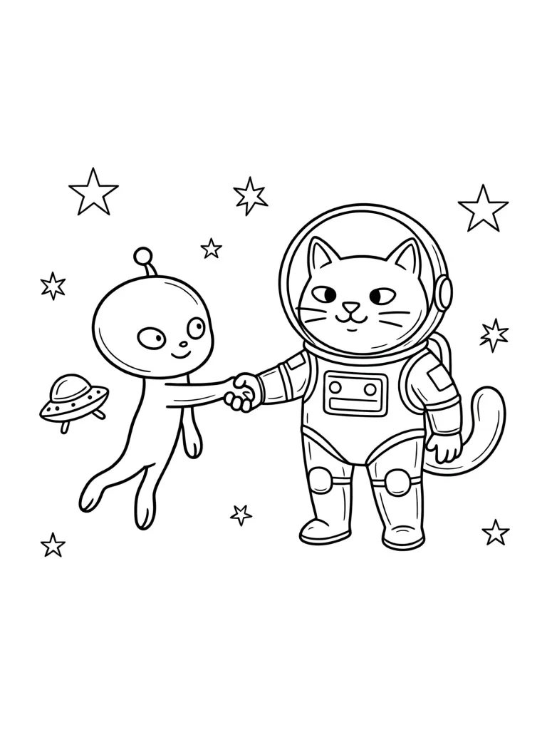 Кот и пришелец