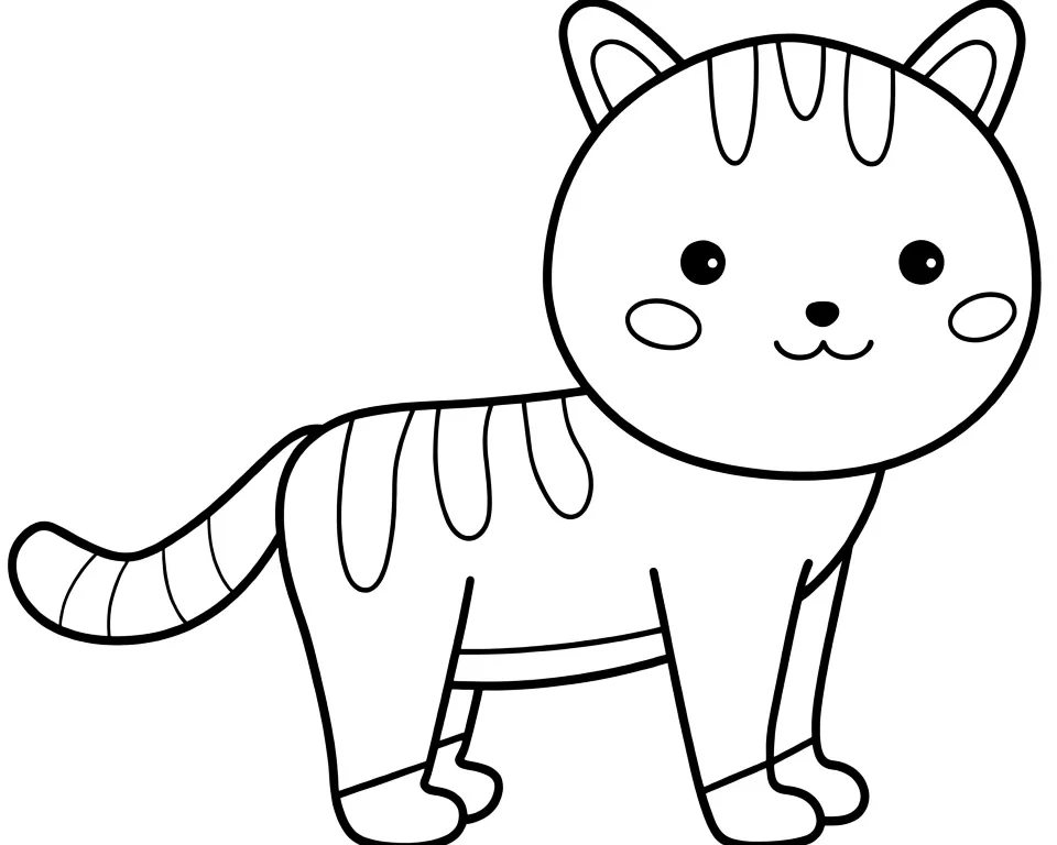 Котик с полосочками