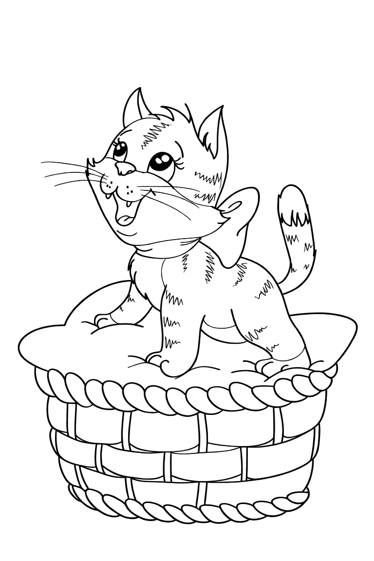 Котёнок на лежанке