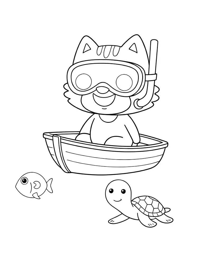 Котёнок на море