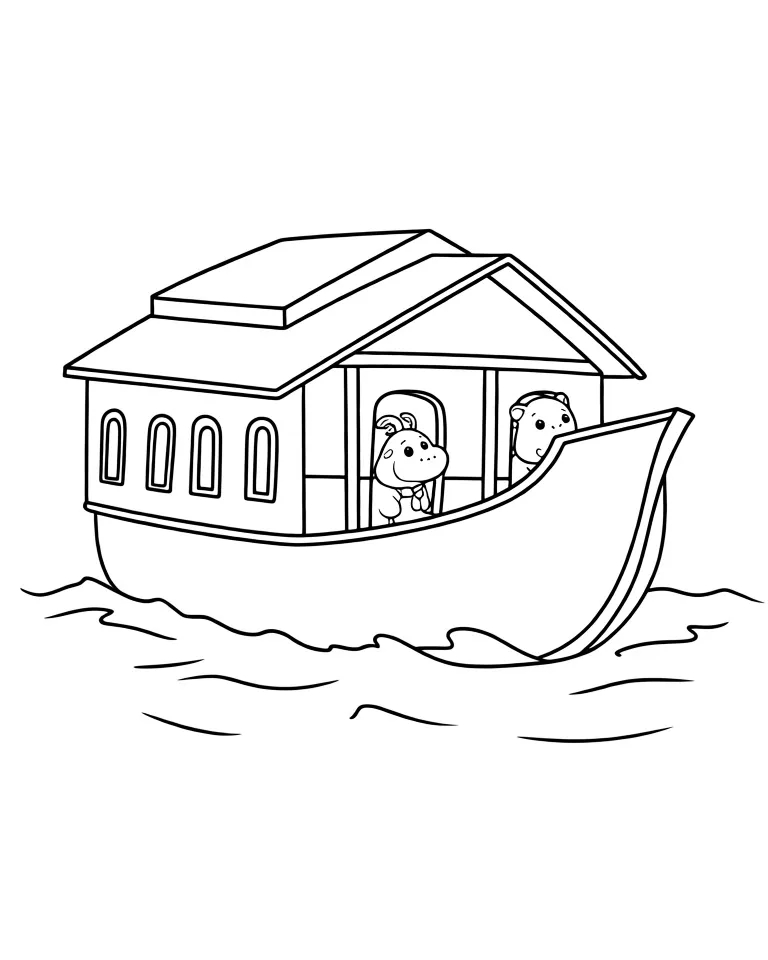 Ковчег рассекает океан