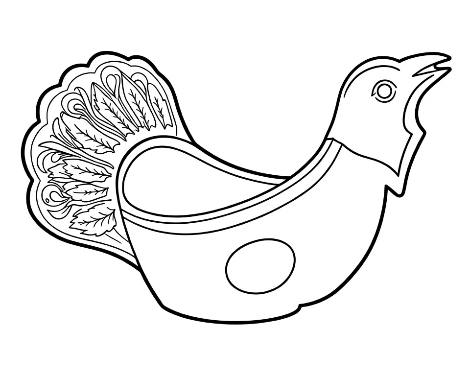 Ковш в виде глухаря