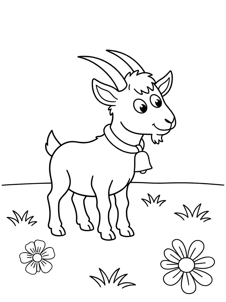 Козочка на лугу