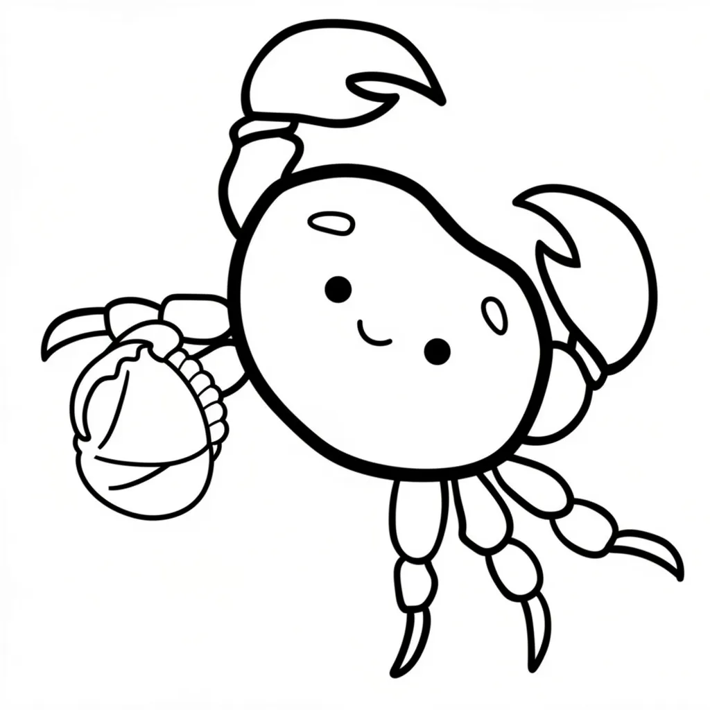 Крабик с ракушкой