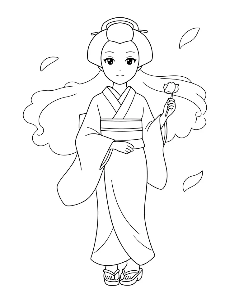 Красивая гейша