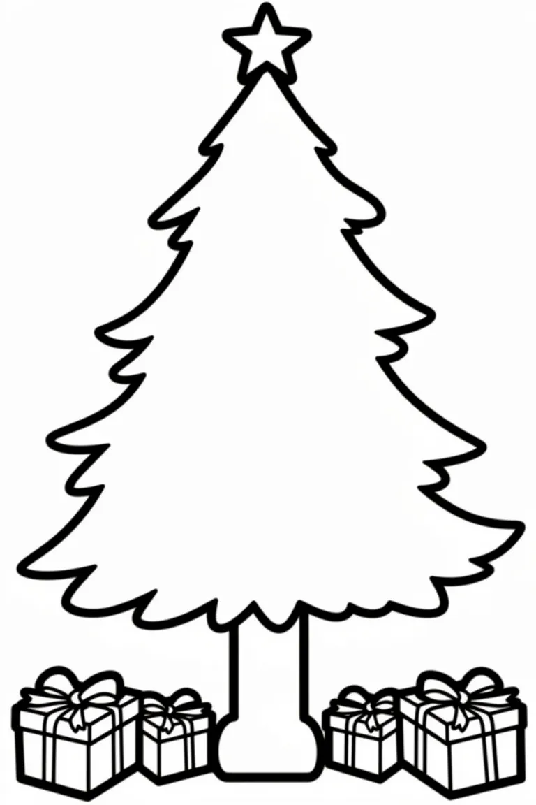 Красивая ёлочка с подарками