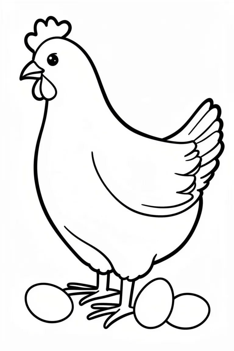 Красивая курица