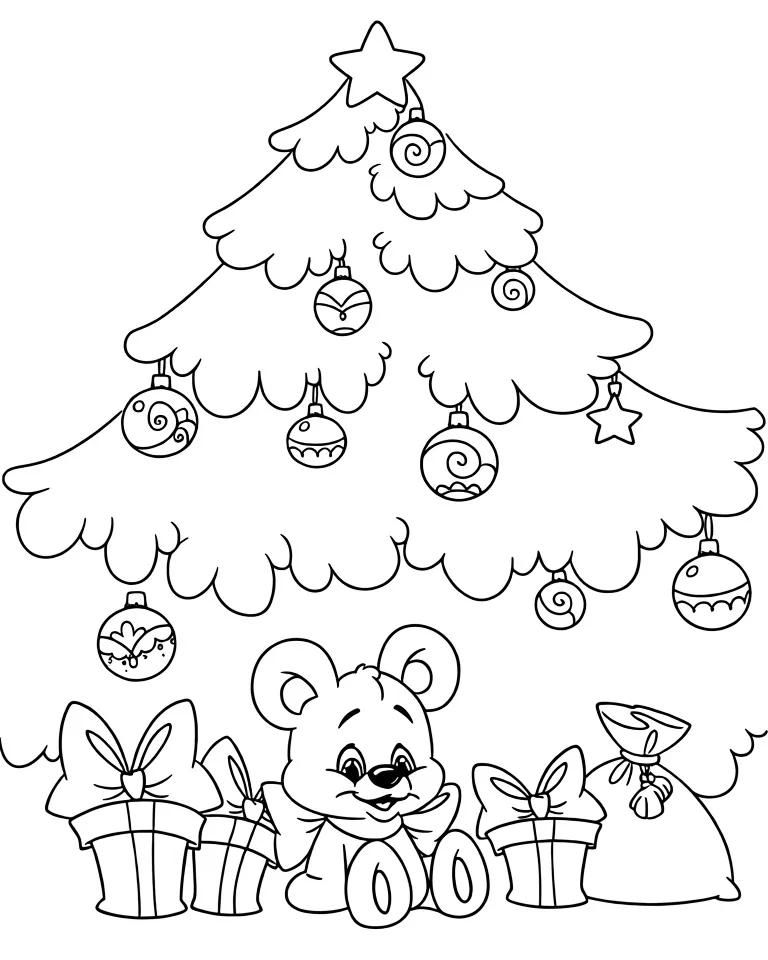 Красивые подарки под елкой