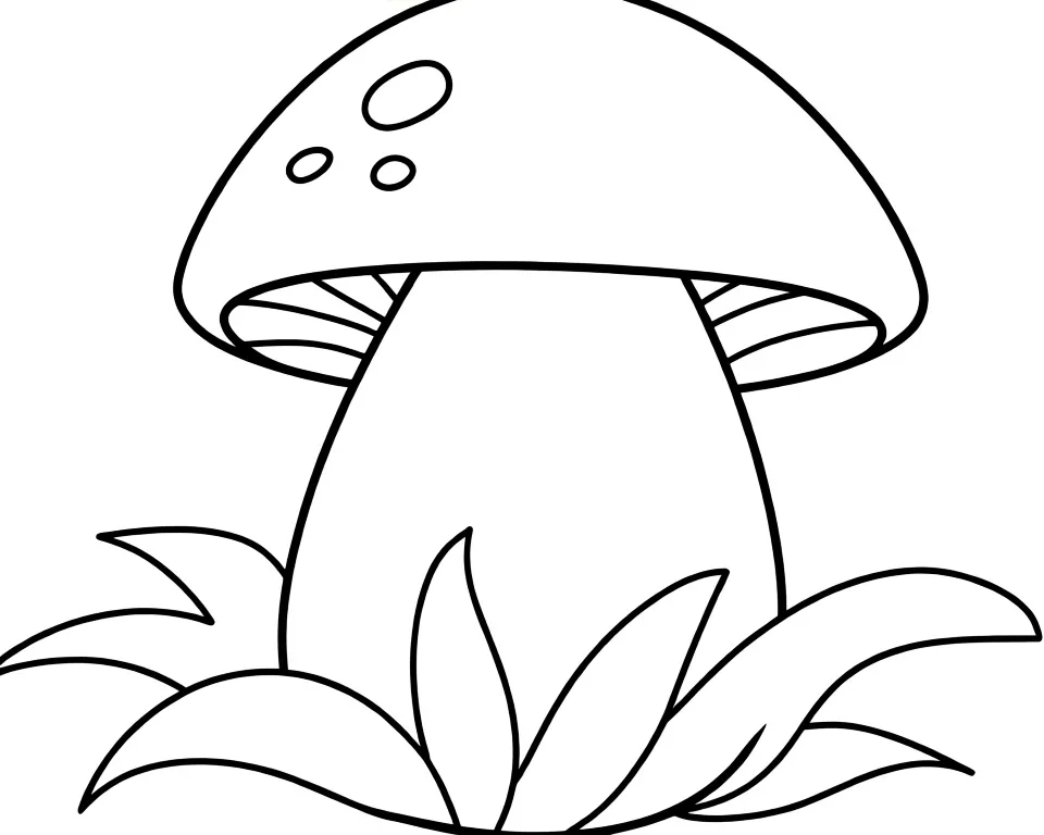 Красивый грибок