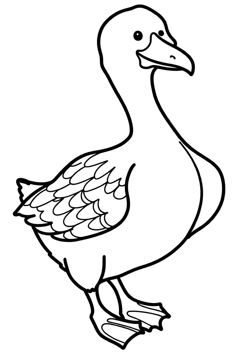 Красивый гусь