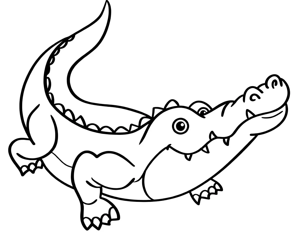 Красивый крокодил