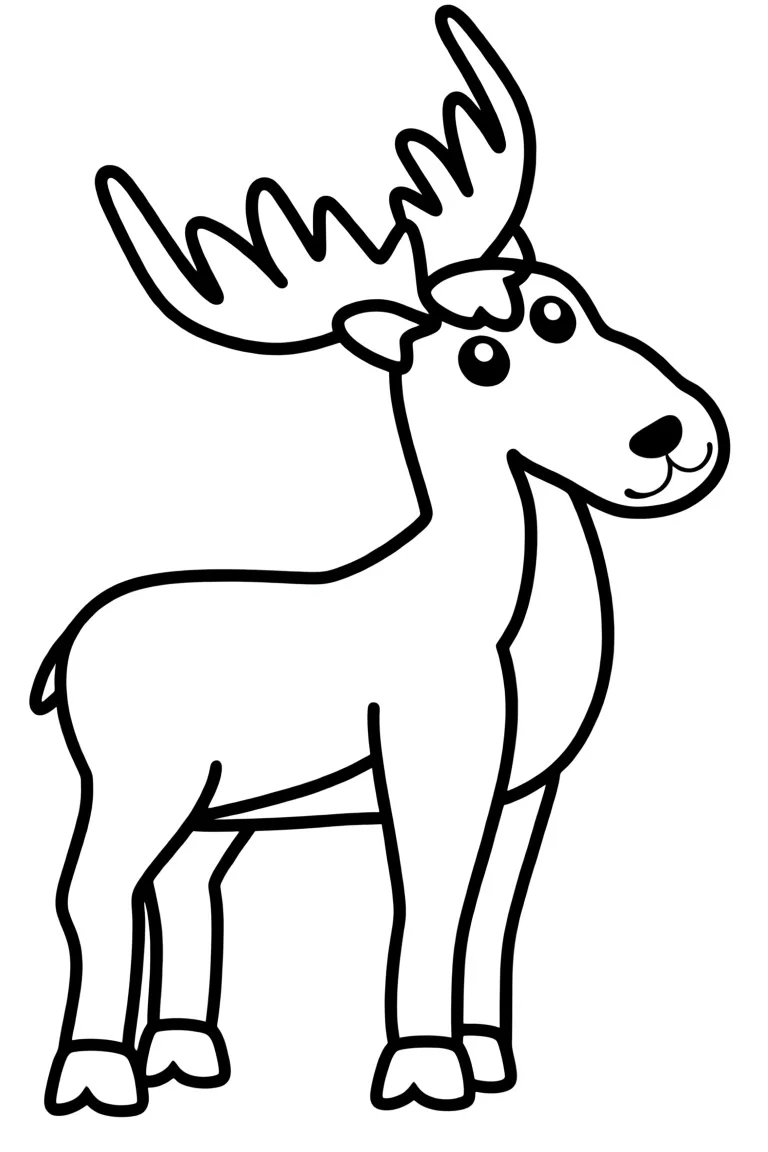 Красивый лось