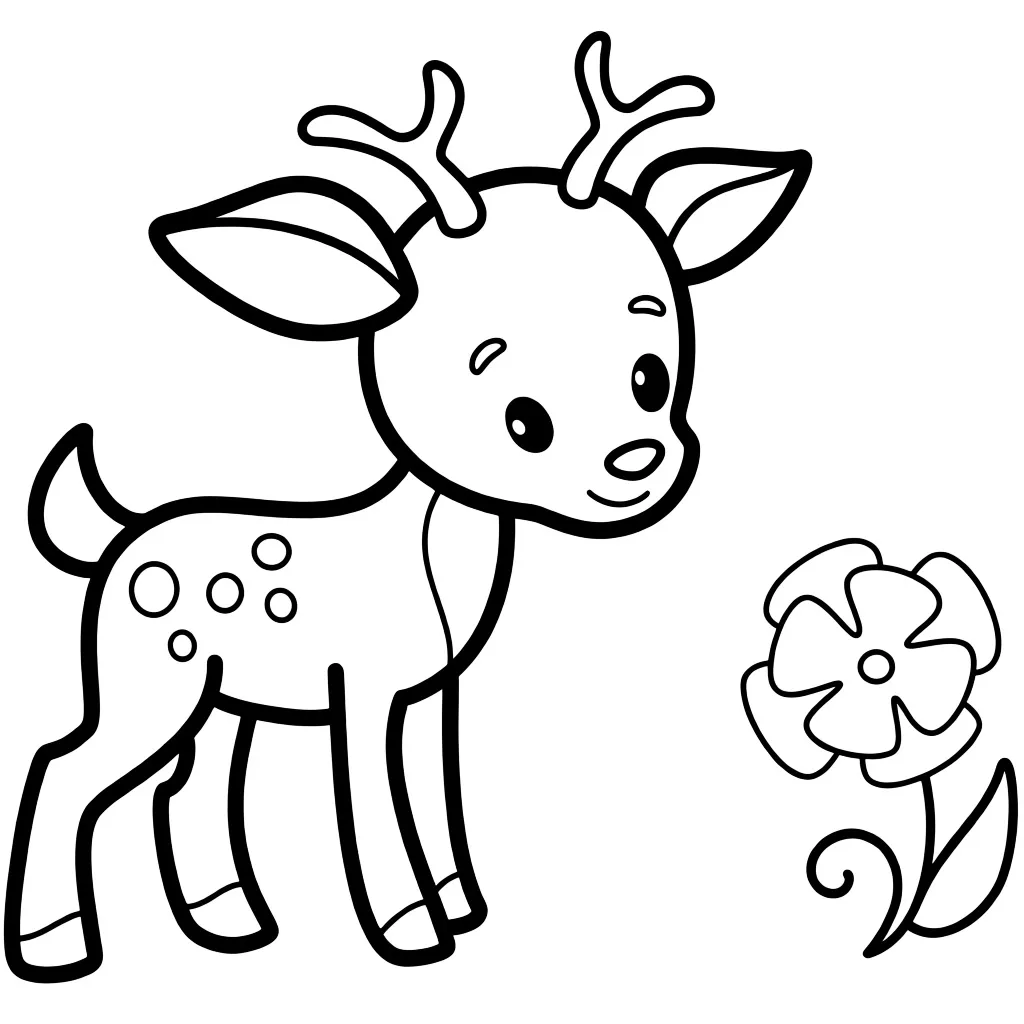 Красивый олененок