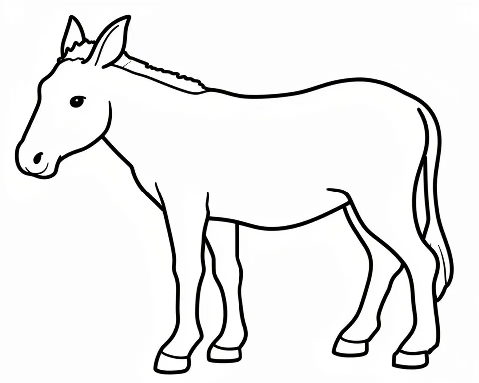 Красивый ослик