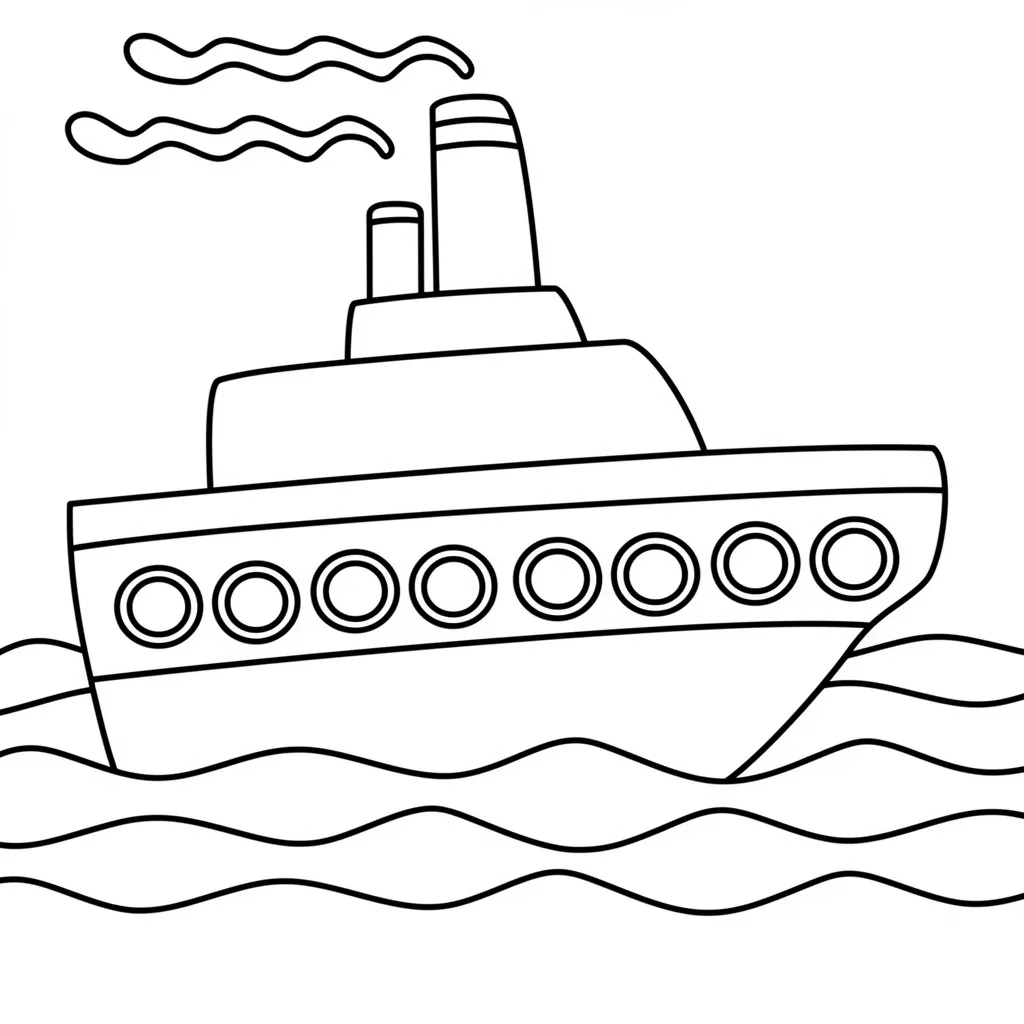 Красивый пароход