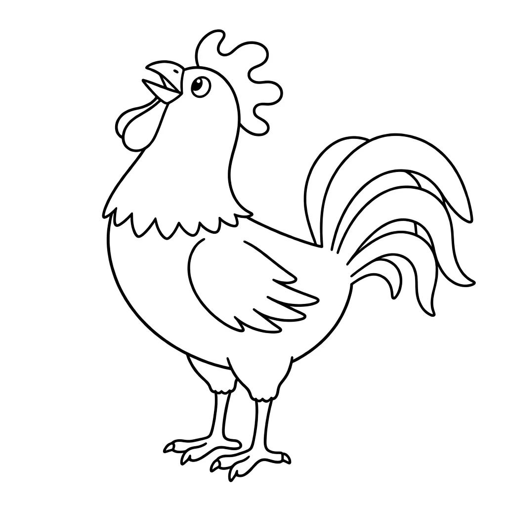 Красивый петух