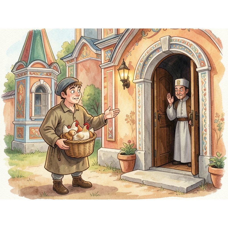 Крестьянин и его куры