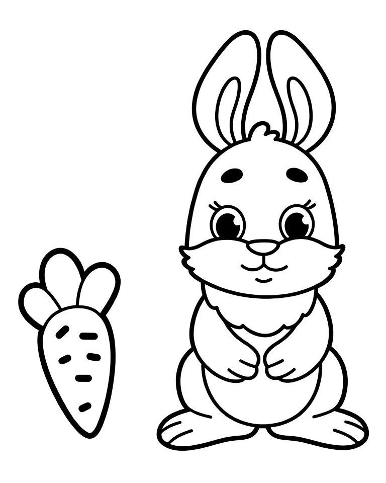 Кролик и морковка