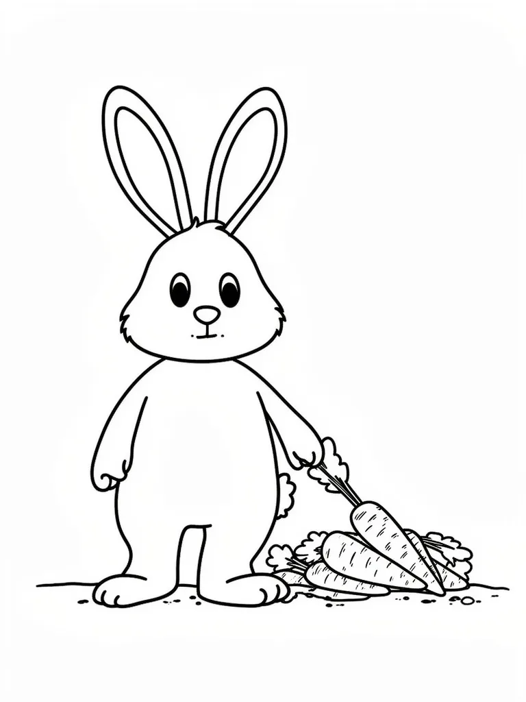 Кролик с морковками