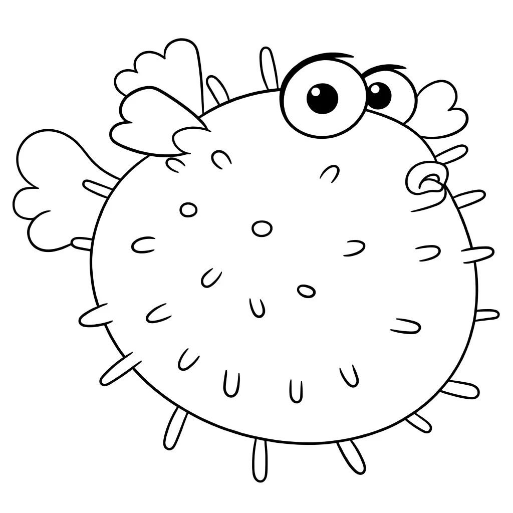 Круглая рыба-фугу