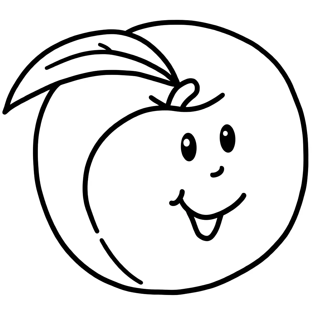 Круглый персик