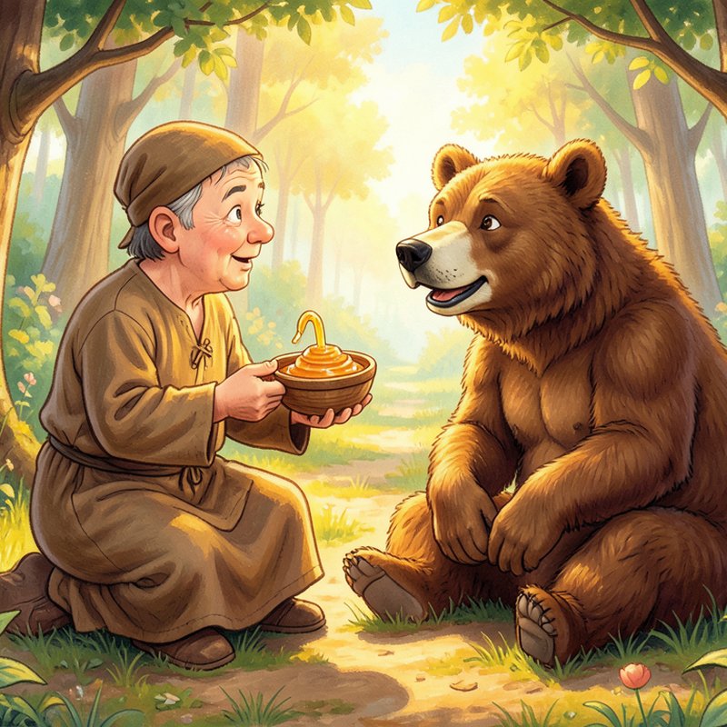 Пустынник и медведь