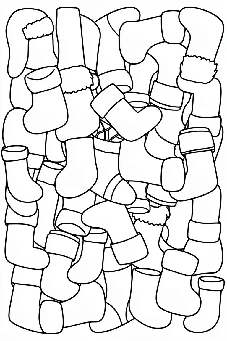 Куча зимних валенок