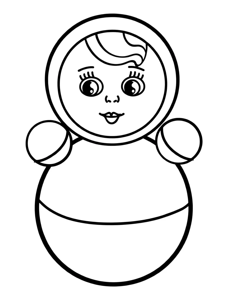 Забавная неваляшка