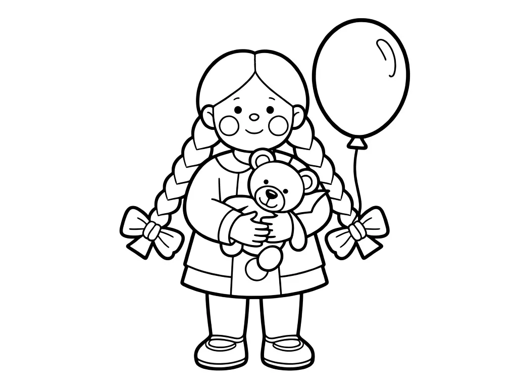 Кукла с косичками