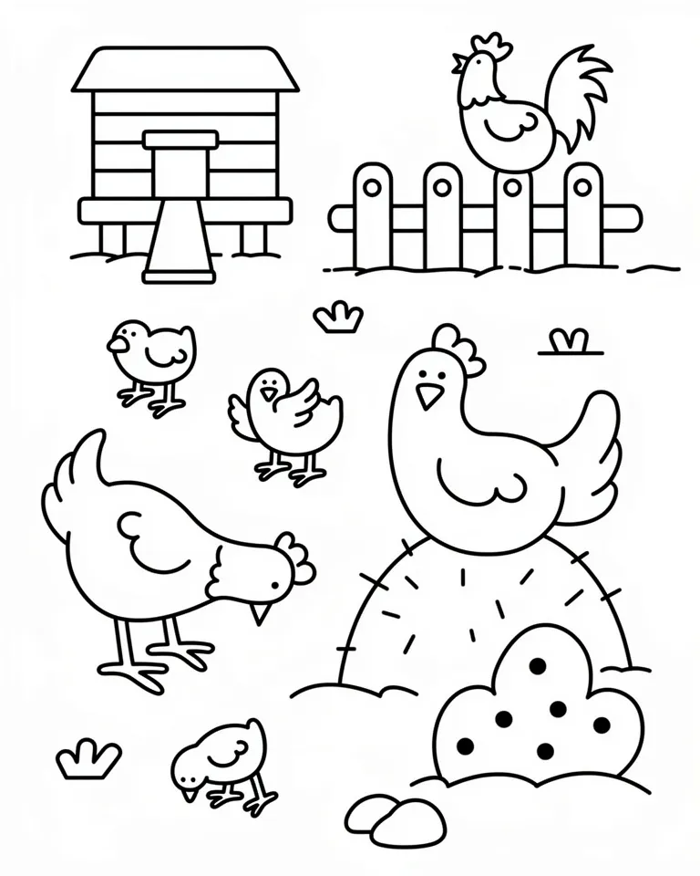 Курочки на прогулке