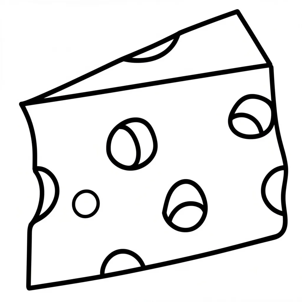 Кусок сыра с дырками
