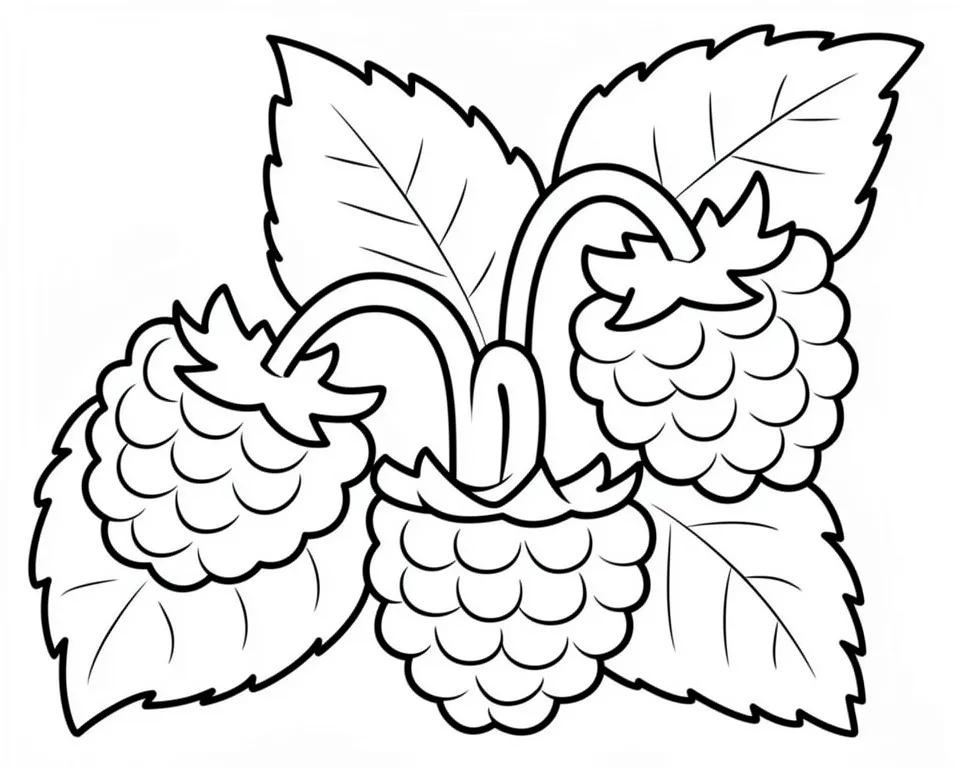 Куст свежей малины