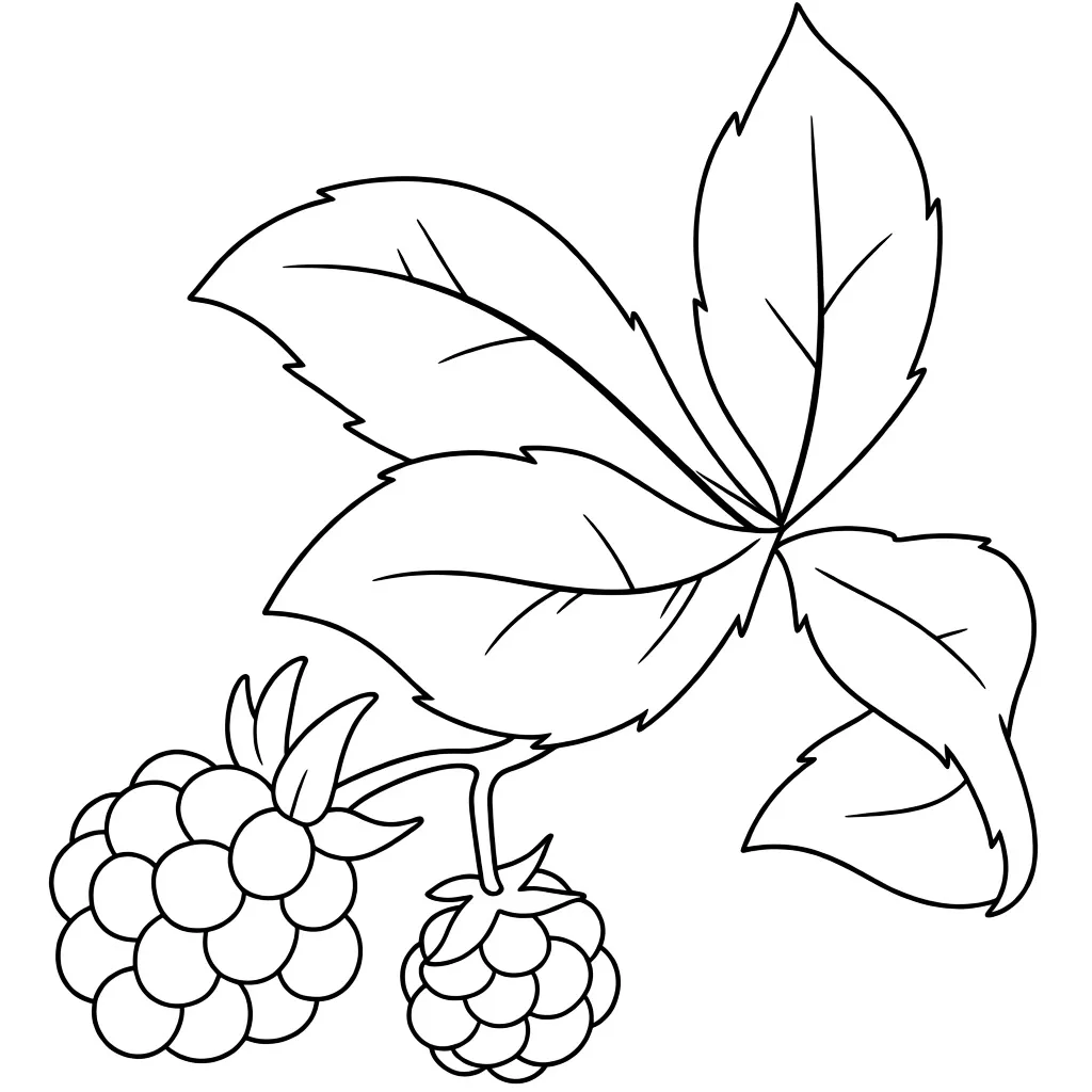 Кустик малины