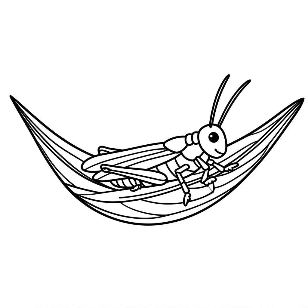 Кузнечик отдыхает